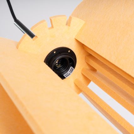 Hanglamp aan snoer MULA 1xE27/15W/230V Ø 27 cm geel