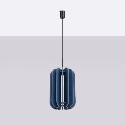 Hanglamp met snoer MULA 1xE27/15W/230V Ø 27 cm blauw