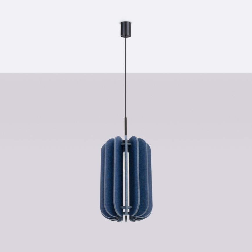 Hanglamp met snoer MULA 1xE27/15W/230V Ø 27 cm blauw