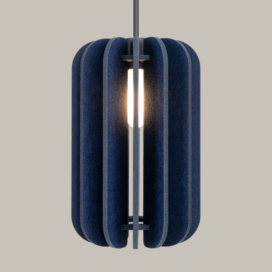 Hanglamp met snoer MULA 1xE27/15W/230V Ø 27 cm blauw