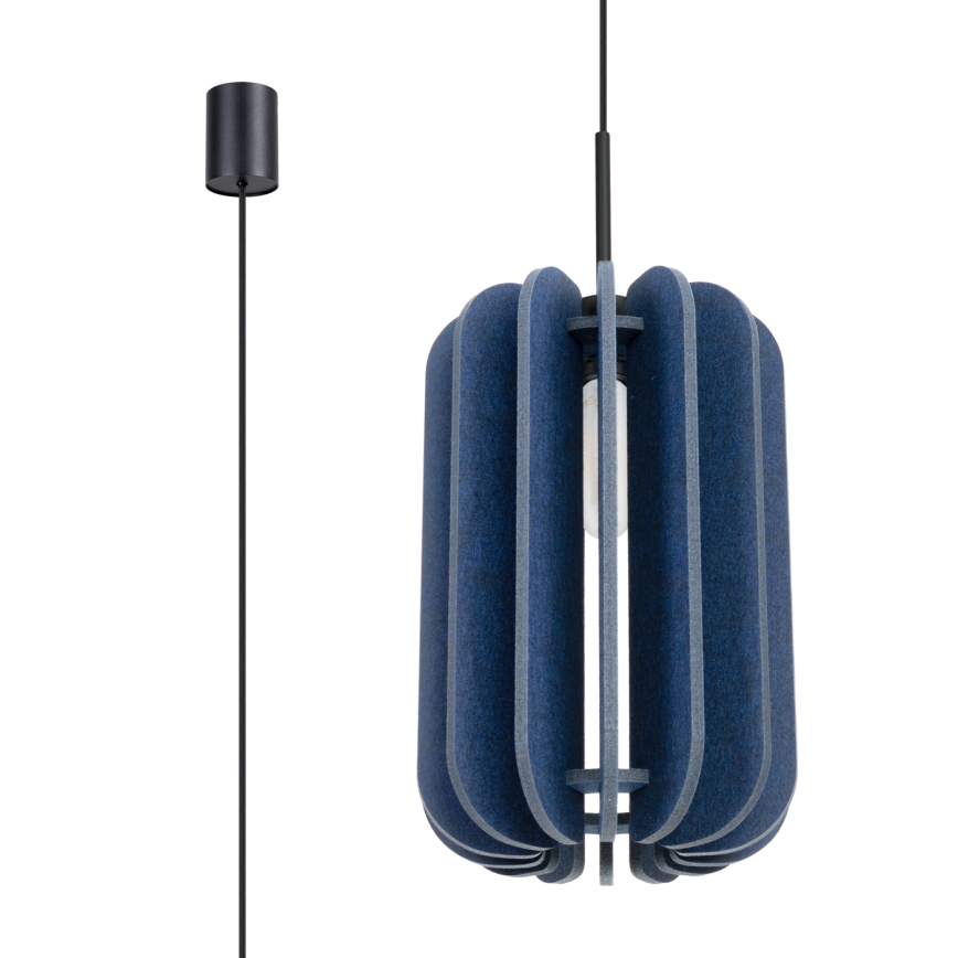 Hanglamp met snoer MULA 1xE27/15W/230V Ø 27 cm blauw