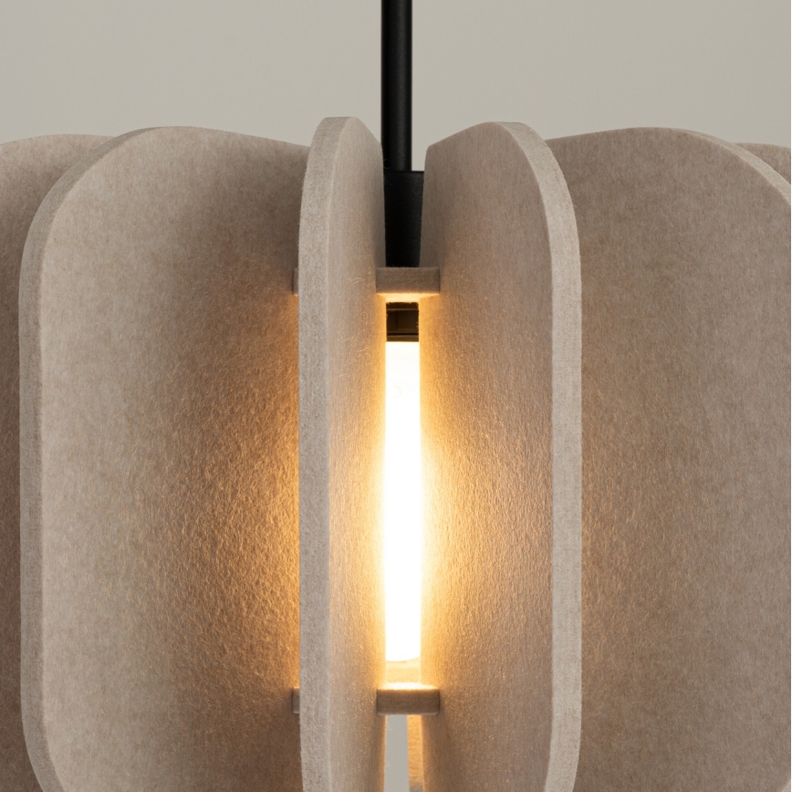 Hanglamp aan snoer MULA 1xE27/15W/230V Ø 45 cm crème