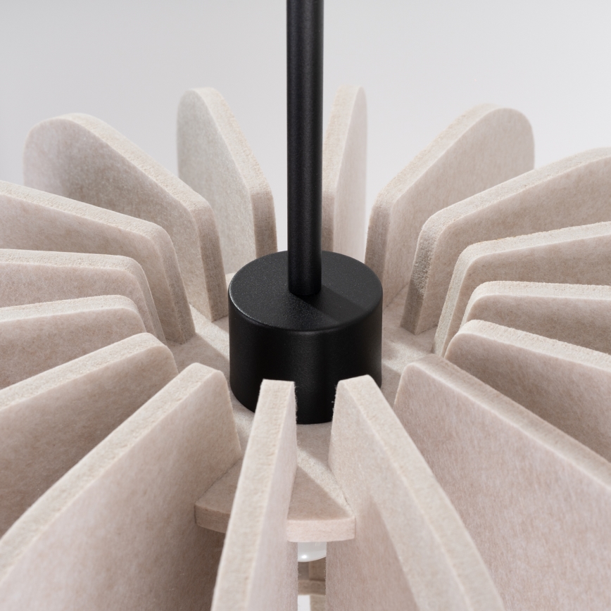 Hanglamp aan snoer MULA 1xE27/15W/230V Ø 45 cm crème