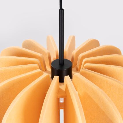 Hanglamp met snoer MULA 1xE27/15W/230V Ø 45 cm geel