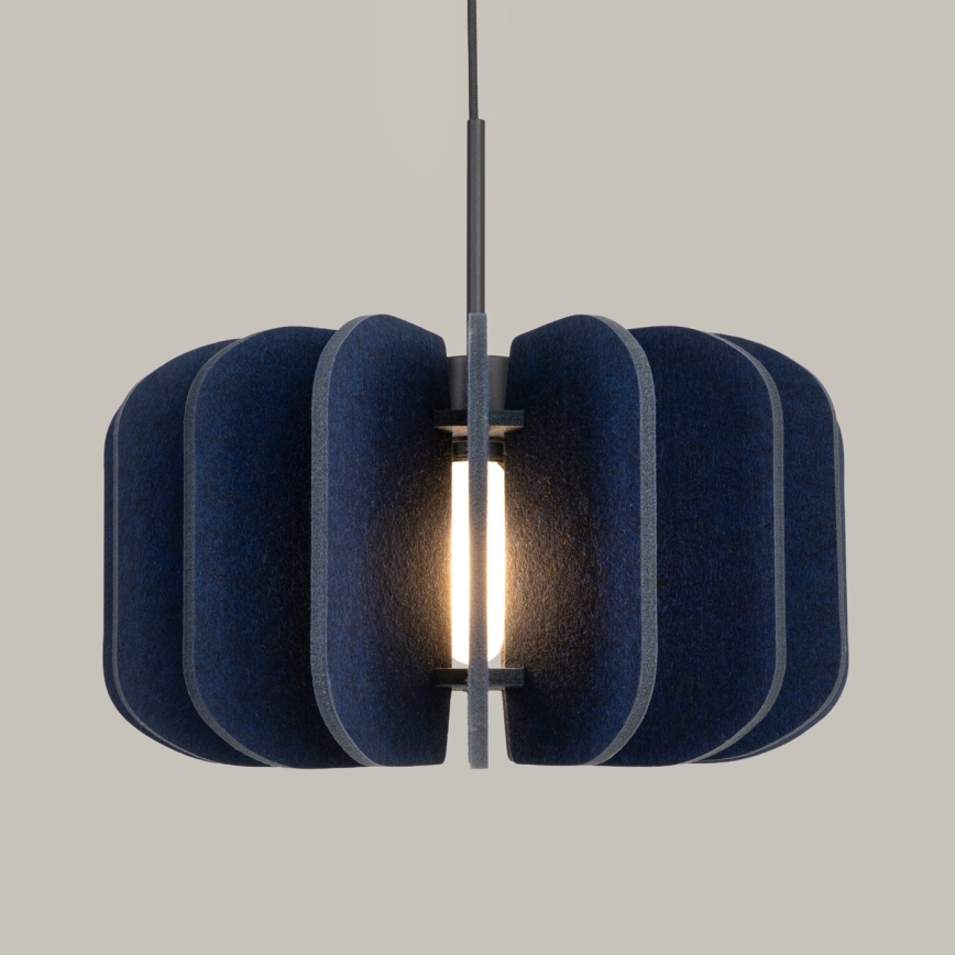Hanglamp met snoer MULA 1xE27/15W/230V Ø 45 cm blauw