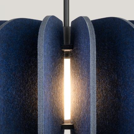 Hanglamp met snoer MULA 1xE27/15W/230V Ø 45 cm blauw