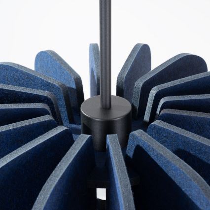 Hanglamp met snoer MULA 1xE27/15W/230V Ø 45 cm blauw