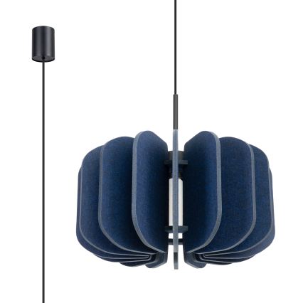 Hanglamp met snoer MULA 1xE27/15W/230V Ø 45 cm blauw