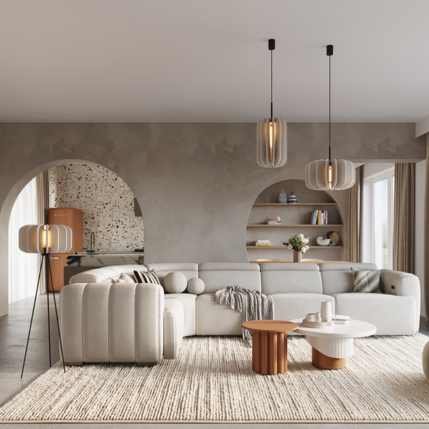 Vloerlamp MULA 1xE27/15W/230V crème
