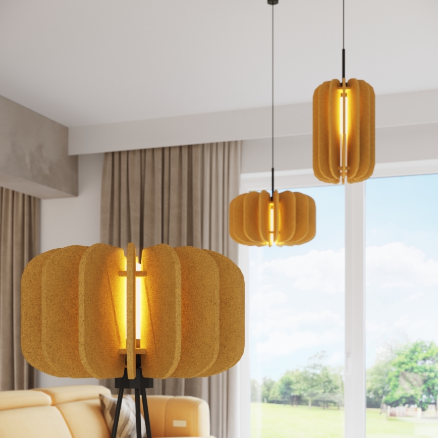 Vloerlamp MULA 1xE27/15W/230V geel