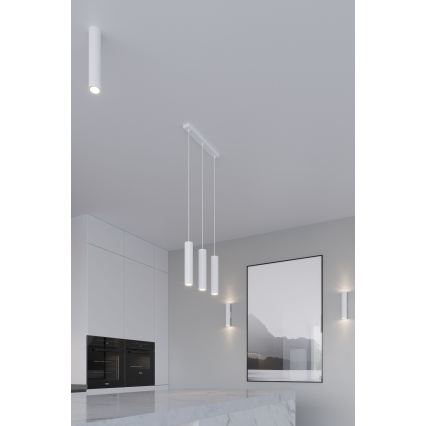 Hanglamp aan kabel LAGOS 2xGU10/10W/230V wit