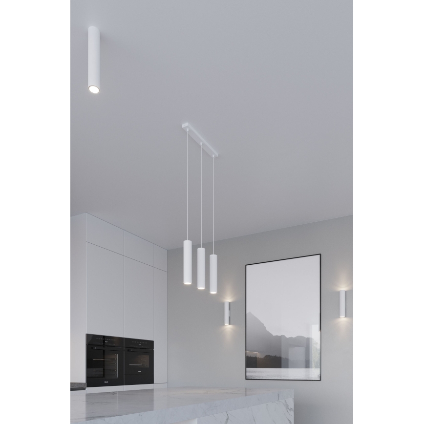 Hanglamp aan kabel LAGOS 2xGU10/10W/230V wit