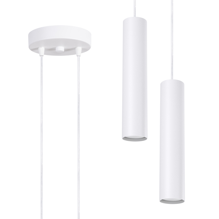 Hanglamp aan kabel LAGOS 2xGU10/10W/230V wit