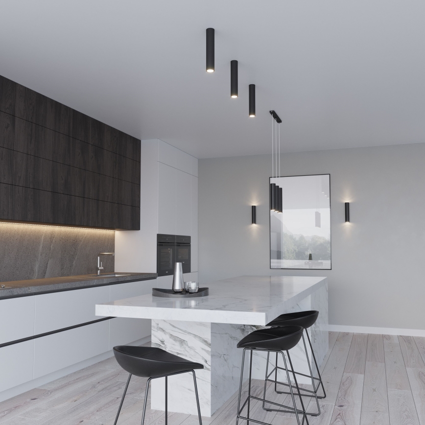 Hanglamp aan kabel LAGOS 2xGU10/10W/230V zwart