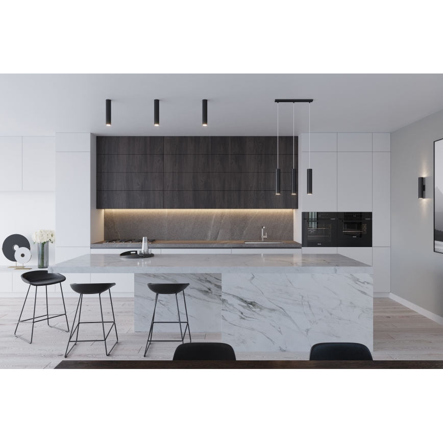 Hanglamp aan kabel LAGOS 2xGU10/10W/230V zwart