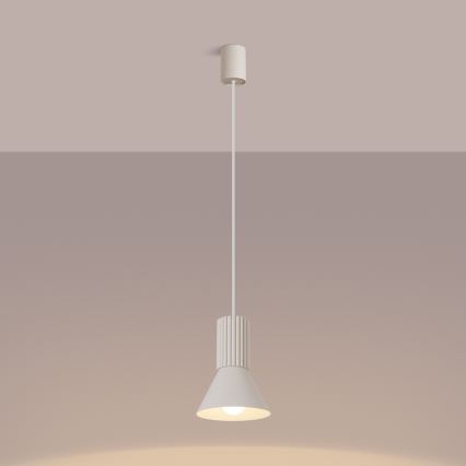 Hanglamp aan snoer ESTRIA 1xE14/10W/230V Ø 14 cm crème