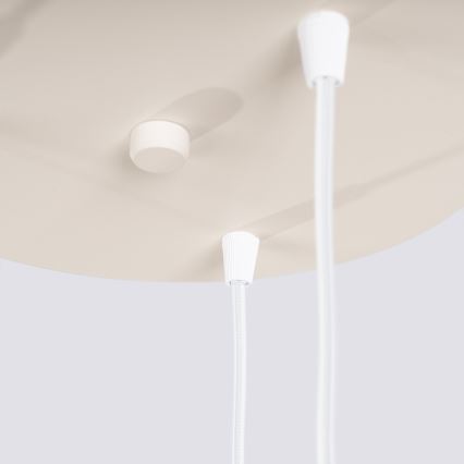 Hanglamp aan snoer ESTRIA, 3xE14/10W/230V, Ø 30 cm, crème