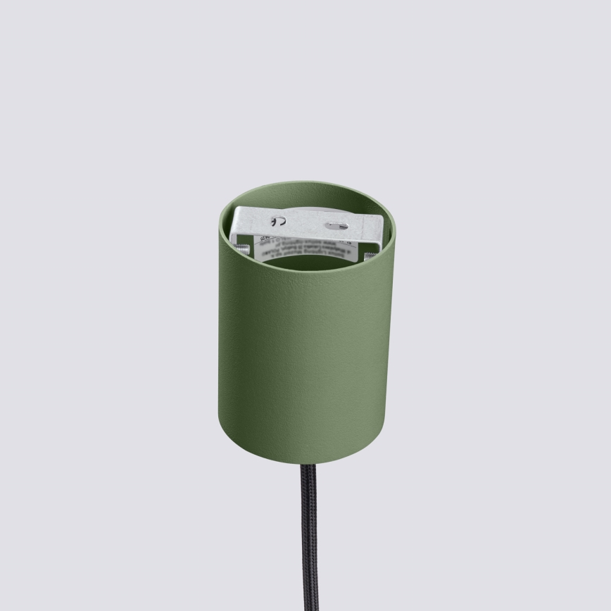 Pendellamp ESTRIA met snoer 1xE14/10W/230V Ø 14 cm groen