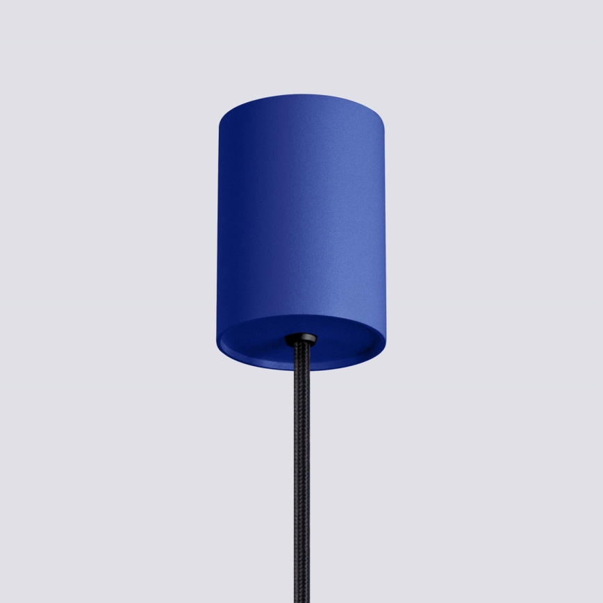 Hanglamp aan kabel ESTRIA 1xE14/10W/230V Ø 14 cm blauw