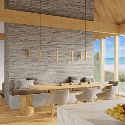 Wandlamp LINO 2xGU10/10W/230V beukenhout