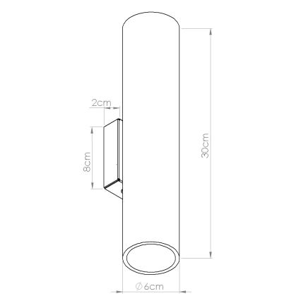 Wandlamp LINO 2xGU10/10W/230V beukenhout