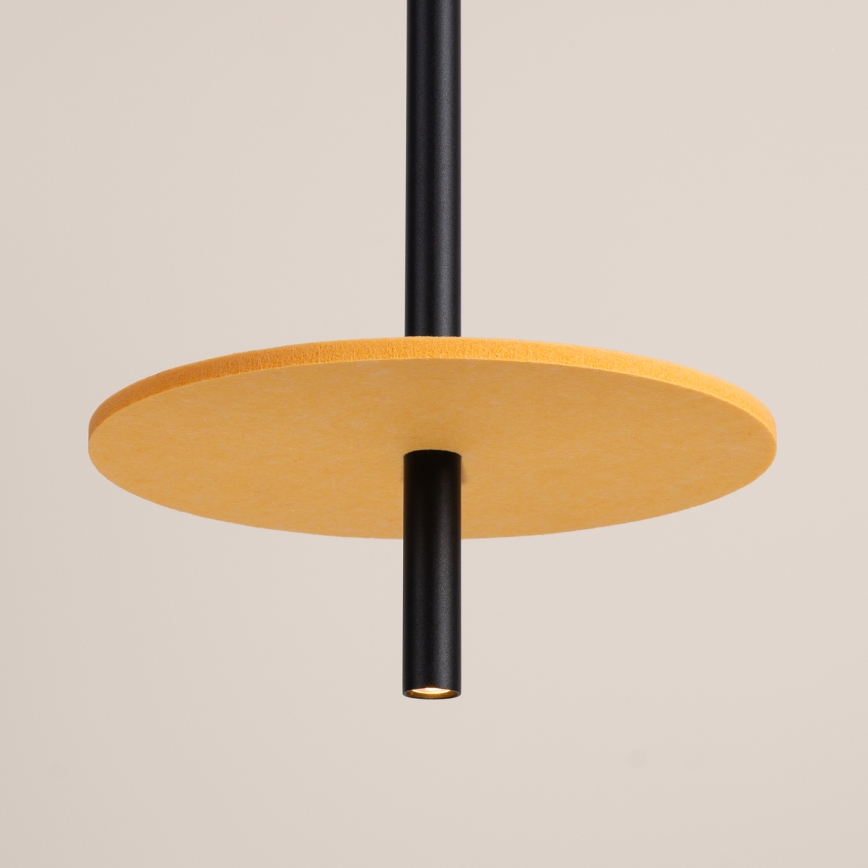 Hanglamp met kabel FELTRO 1xG9/8W/230V zwart/geel