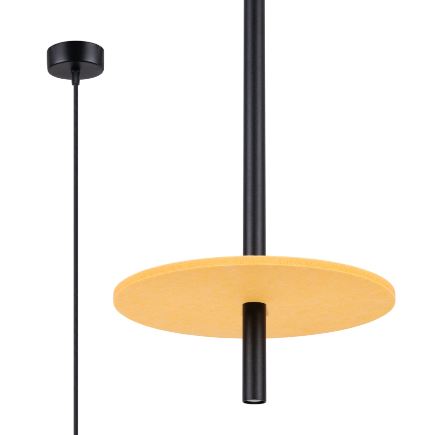 Hanglamp met kabel FELTRO 1xG9/8W/230V zwart/geel