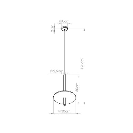 Hanglamp met kabel FELTRO 1xG9/8W/230V zwart/geel