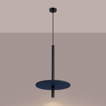 Hanglamp met kabel FELTRO 1xG9/8W/230V zwart/blauw
