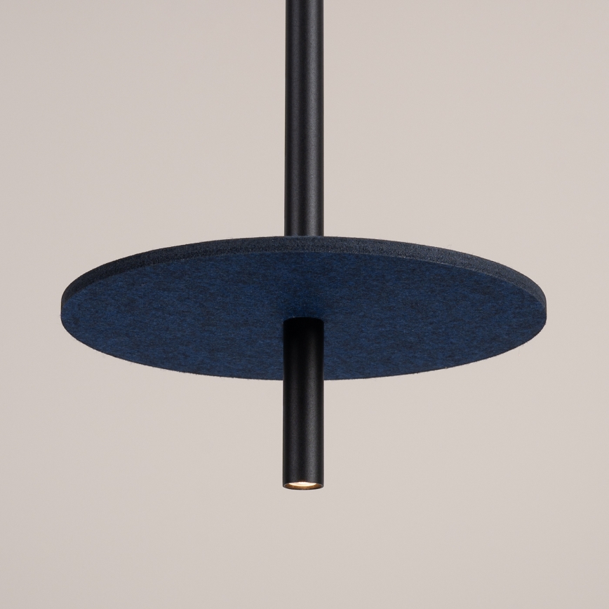 Hanglamp met kabel FELTRO 1xG9/8W/230V zwart/blauw