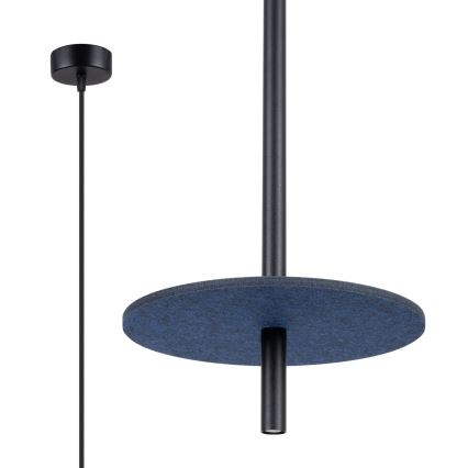 Hanglamp met kabel FELTRO 1xG9/8W/230V zwart/blauw