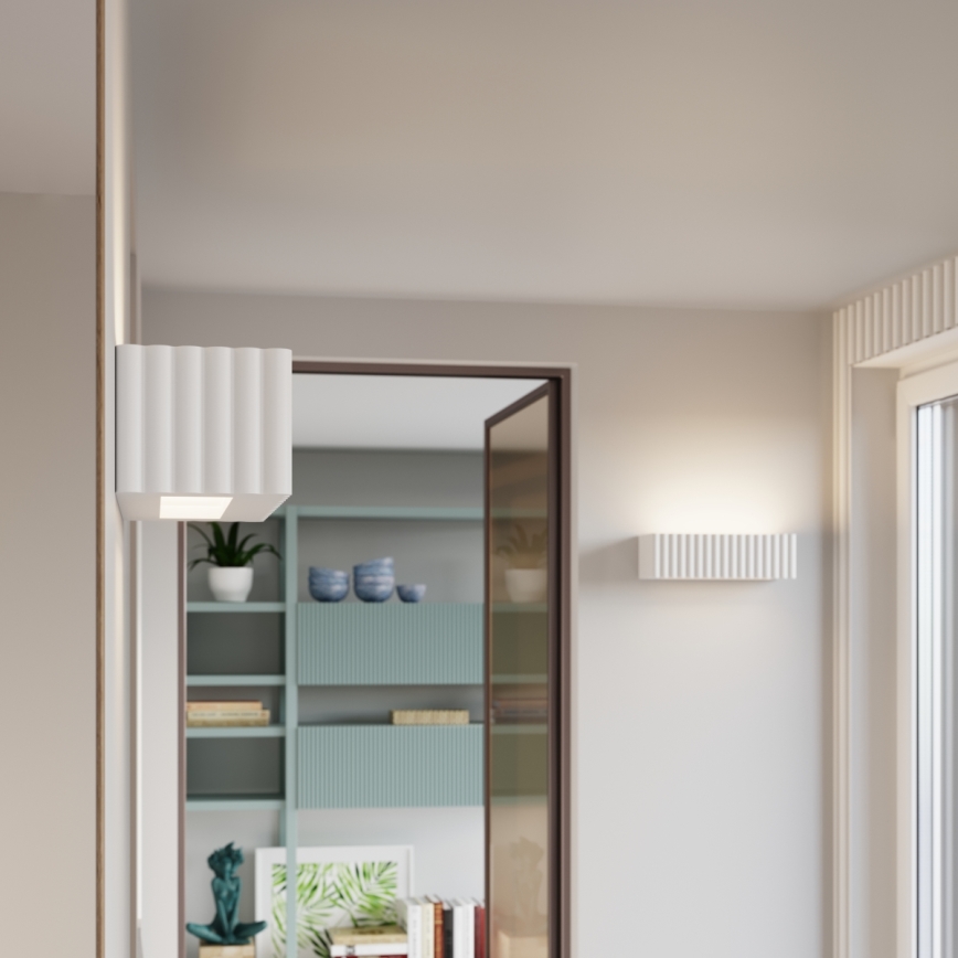 Wandlamp RIGATA 1xE27/15W/230V keramiek/wit