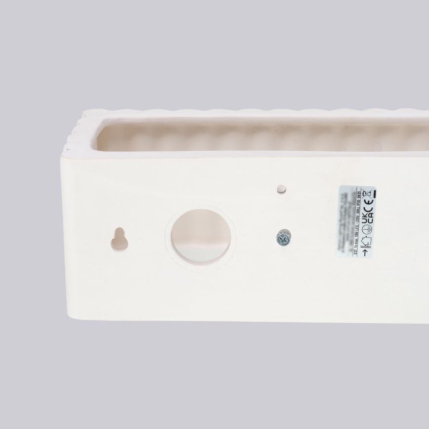 Wandlamp RIGATA 1xE27/15W/230V keramiek/wit