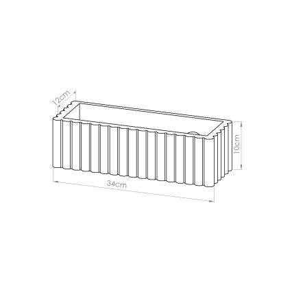 Wandlamp RIGATA 1xE27/15W/230V keramiek/wit