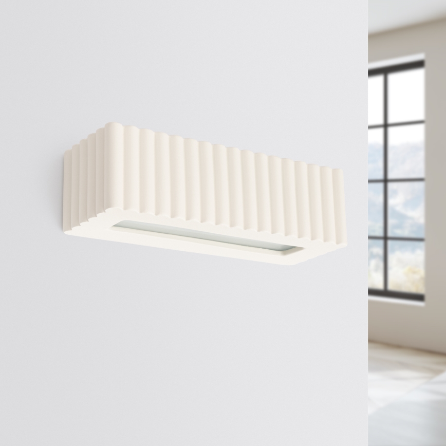 Wandlamp RIGATA 1xE27/15W/230V keramiek/crèmekleurig