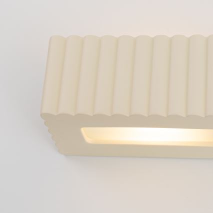 Wandlamp RIGATA 1xE27/15W/230V keramiek/crèmekleurig