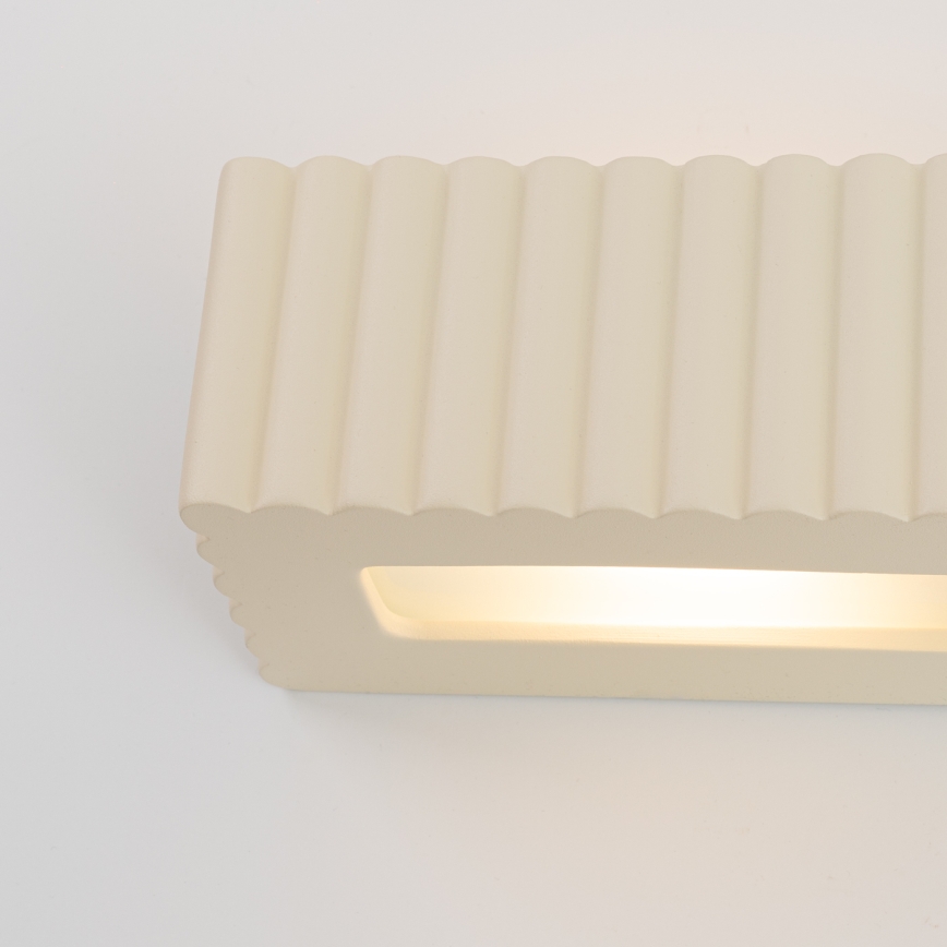 Wandlamp RIGATA 1xE27/15W/230V keramiek/crèmekleurig