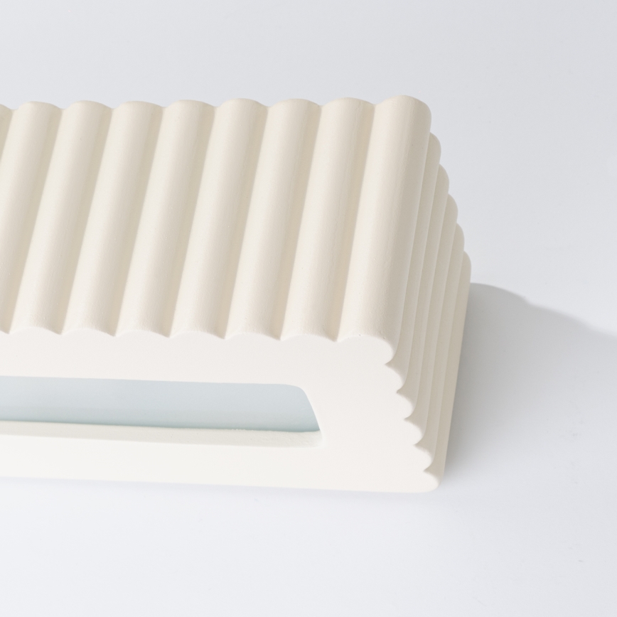 Wandlamp RIGATA 1xE27/15W/230V keramiek/crèmekleurig