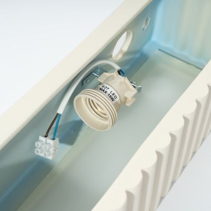 Wandlamp RIGATA 1xE27/15W/230V keramiek/crèmekleurig