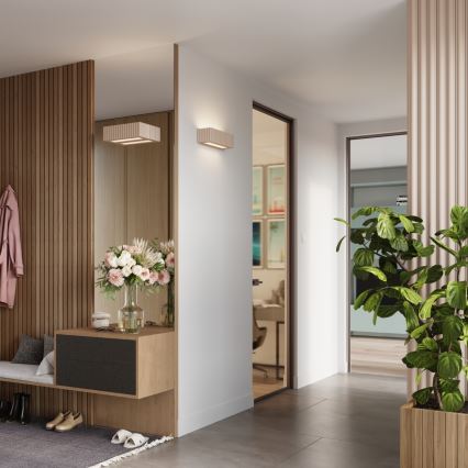 Wandlamp RIGATA 1xE27/15W/230V keramiek/taupe