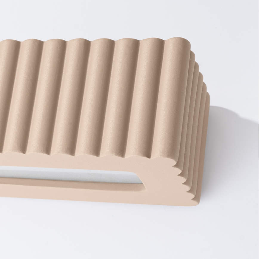 Wandlamp RIGATA 1xE27/15W/230V keramiek/taupe