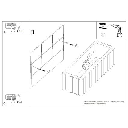 Wandlamp RIGATA 1xE27/15W/230V keramiek/taupe