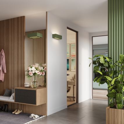 Wandlamp RIGATA 1xE27/15W/230V keramiek/groen