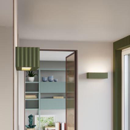 Wandlamp RIGATA 1xE27/15W/230V keramiek/groen