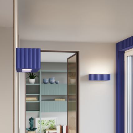 Wandlamp RIGATA 1xE27/15W/230V keramiek/blauw