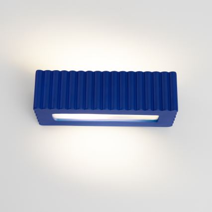 Wandlamp RIGATA 1xE27/15W/230V keramiek/blauw