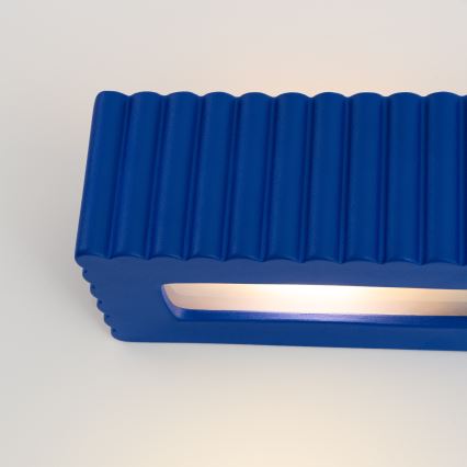 Wandlamp RIGATA 1xE27/15W/230V keramiek/blauw