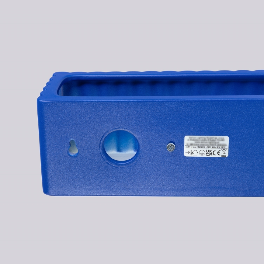 Wandlamp RIGATA 1xE27/15W/230V keramiek/blauw