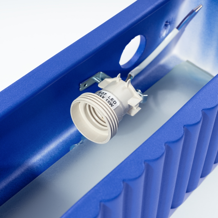 Wandlamp RIGATA 1xE27/15W/230V keramiek/blauw