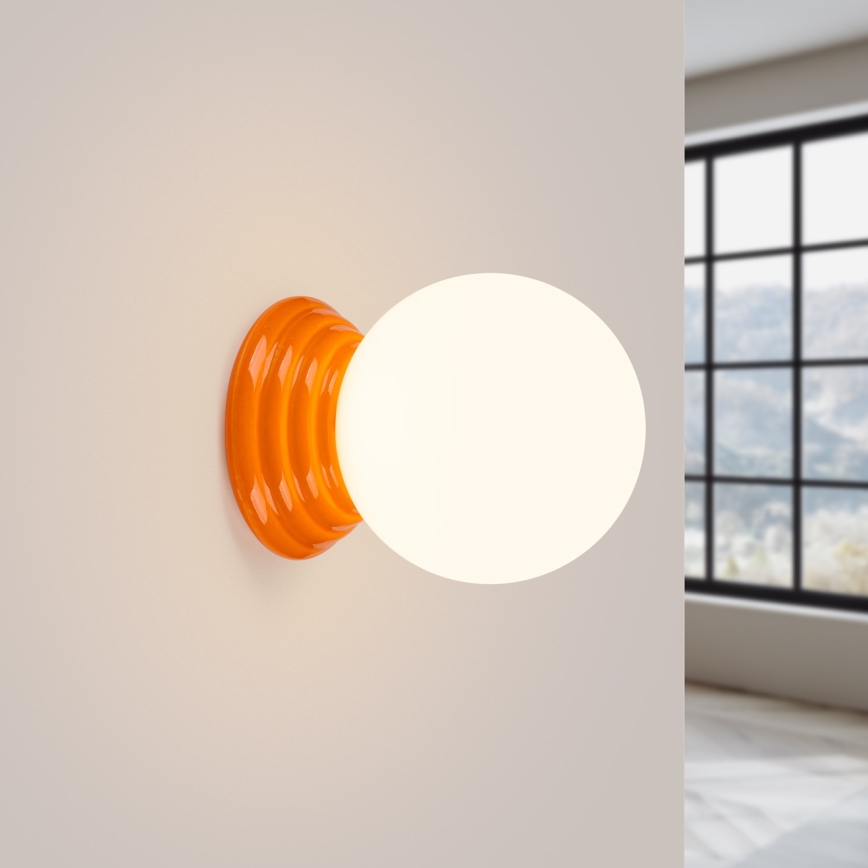 Badkamerwandlamp ZORI 1xG9/8W/230V IP44 oranje